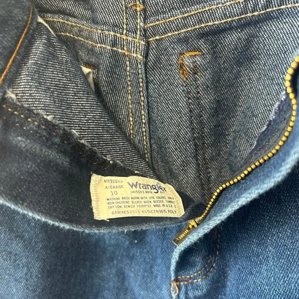 Wrangler Vintage Misses Regular Fit High Rise Straight Leg Jeans Blue MR920NA 10